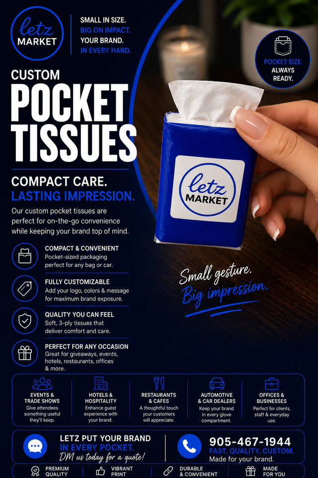 Custom Pocket Tissues