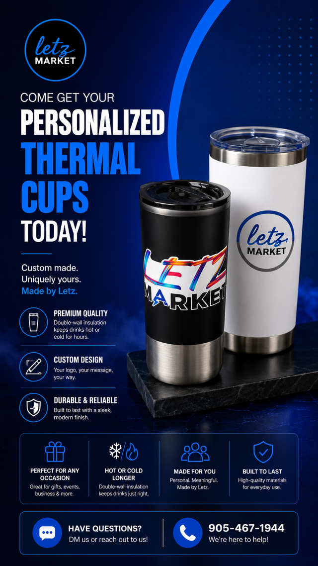 ☕ Custom Thermal Cups & Tumblers ☕