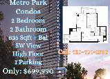 Under $700K! North York High-Floor 2-Bed Condo with Parking