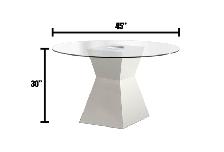 Dining Round Glass table for Sale - Photo 3