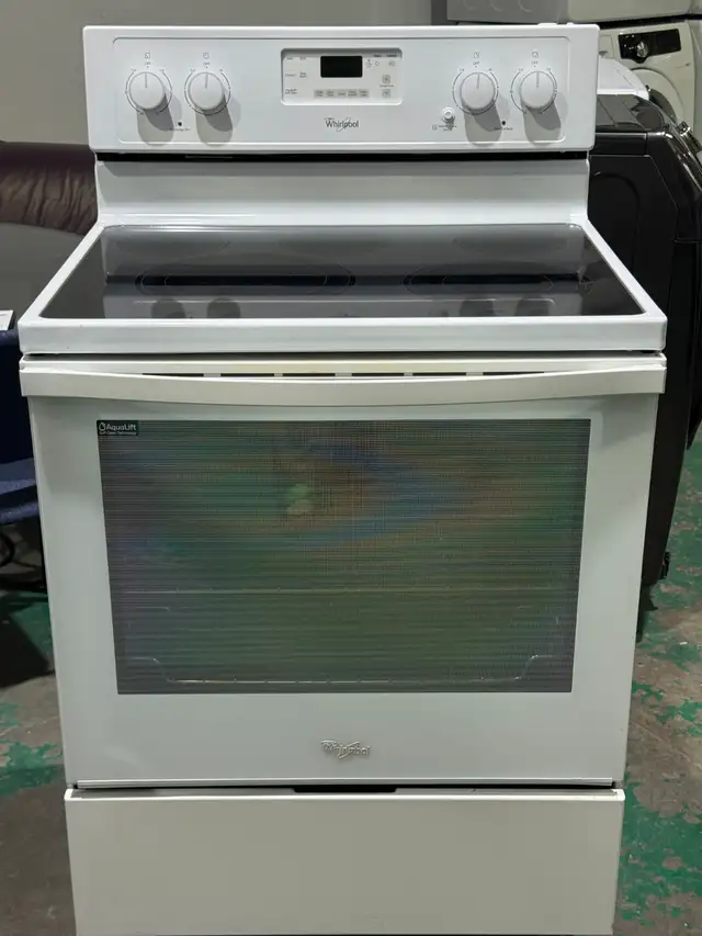Whirlpool Glass Top Stove YWFE540HOBWO (S4302) $495 Only