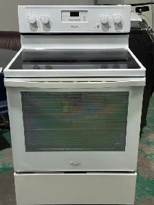 Whirlpool Glass Top Stove YWFE540HOBWO (S4302) $495 Only