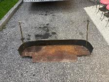 Free delivery used Antique Fireplace Fender (80 years old) - Photo 2