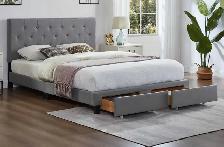 low price- storage bed  bed with drawers  bed  queen bed