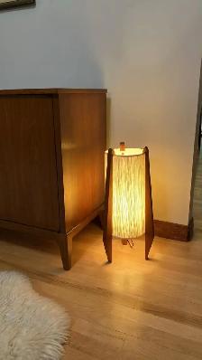 Mid century. TECK TEAK Lampe lamp / Crédence, buffet, bar, vaiss - Photo 4