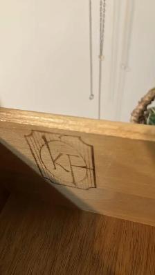 Mid century. TECK TEAK Lampe lamp / Crédence, buffet, bar, vaiss - Photo 8