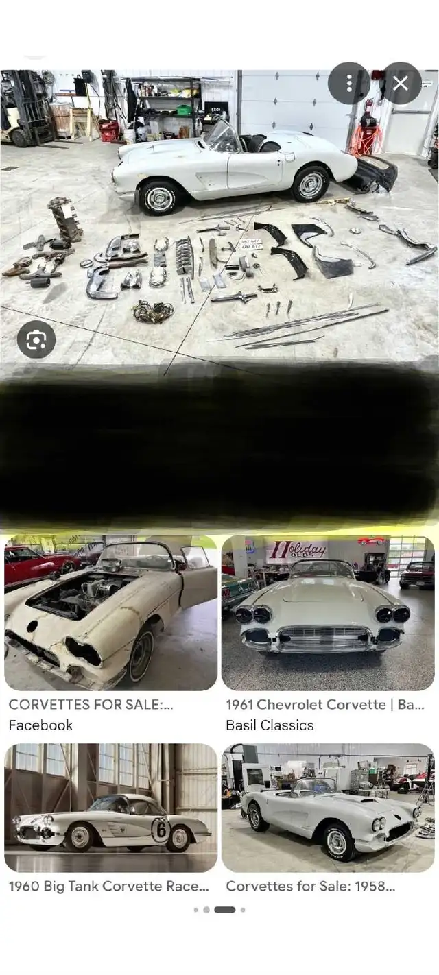 wanted 1958 to 1962 Corvette
