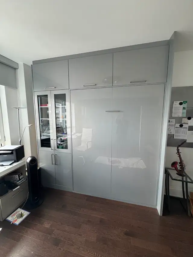 Lit escamotable avec étagère   meuble de rangement haut de gamme