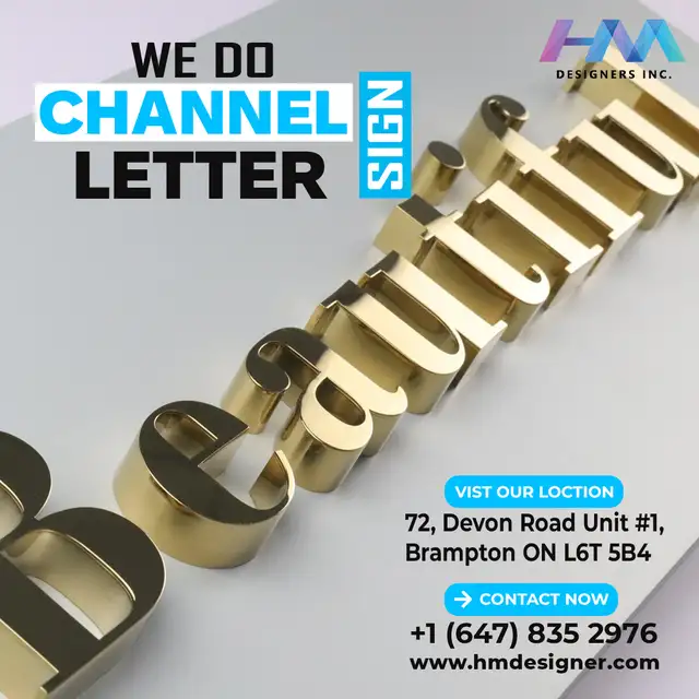 Channel Letters – Custom 3D Signs