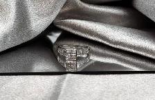 14KT White Gold Princess Cut 1CT Diamond Ring $1345
