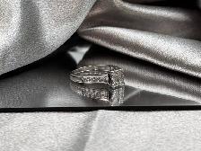 14KT White Gold Princess Cut 1CT Diamond Ring $1345 - Photo 2