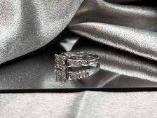 14KT White Gold Princess Cut 1CT Diamond Ring $1345 - Photo 3