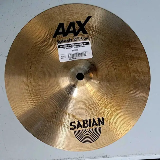 10' Sabian AAX Splash Cymbal (30545058)