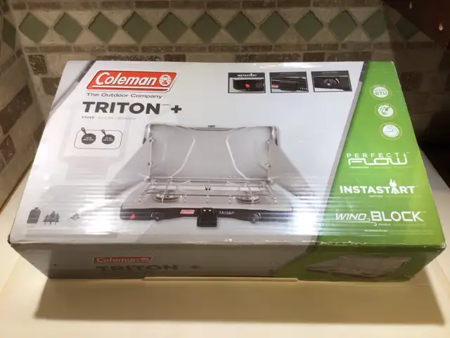 New Coleman Triton propane stove