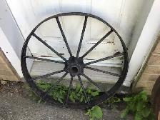 VINTAGE STEEL WAGON WHEELS