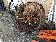 VINTAGE STEEL WAGON WHEELS - Photo 5