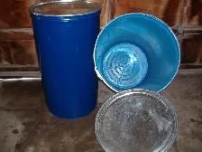 METAL BARRELS REMOVABLE TOPS $15.00