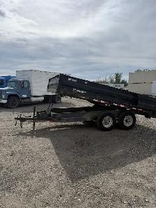 8x14 Dump Trailer Rental Calgary – 14K Hydraulic Lift - Photo 3