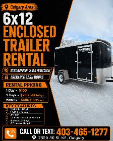 6x12 Enclosed Trailer Rental Calgary – Weatherproof Cargo