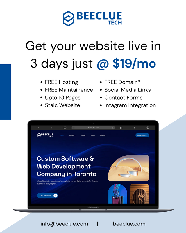 Professional Website for Your Business – $19/Month | Toronto