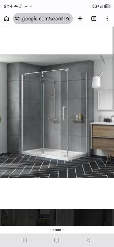 32' x60' frameless shower door kit. Ove Eilat