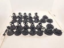 Warhammer 40k 20 Necron Warriors & 6 Scarabs Primed Black