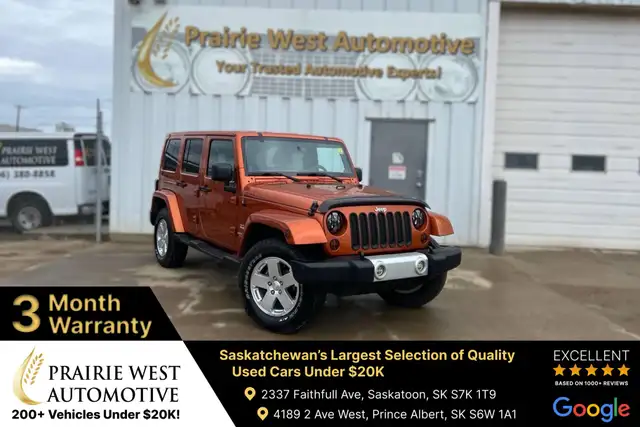 2011 Jeep WRANGLER UNLIMITED 4WD Sahara | No Accident | One Owne