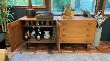 Mid century TEAK TECK. MODULAIRE. Buffet, tables de chevet, bar, - Photo 2