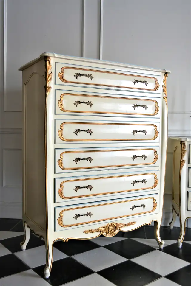 Antique French Tall Dresser