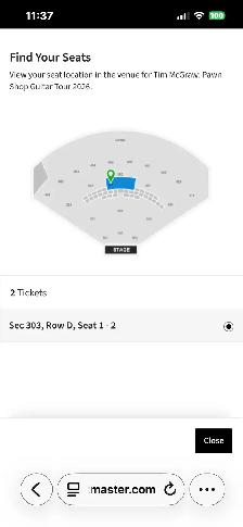 Tim McGraw tickets - July 16 - Photo 2