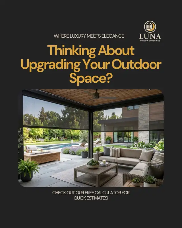 Outdoor Blinds for Pergolas & Patios - Free In-Home Consultation