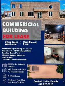 Industrial Building with 3 acres open storage