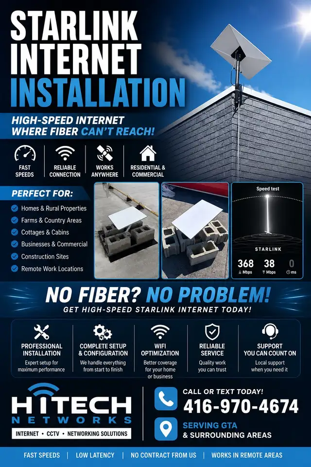 STARLINK INTERNET INSTALLATION