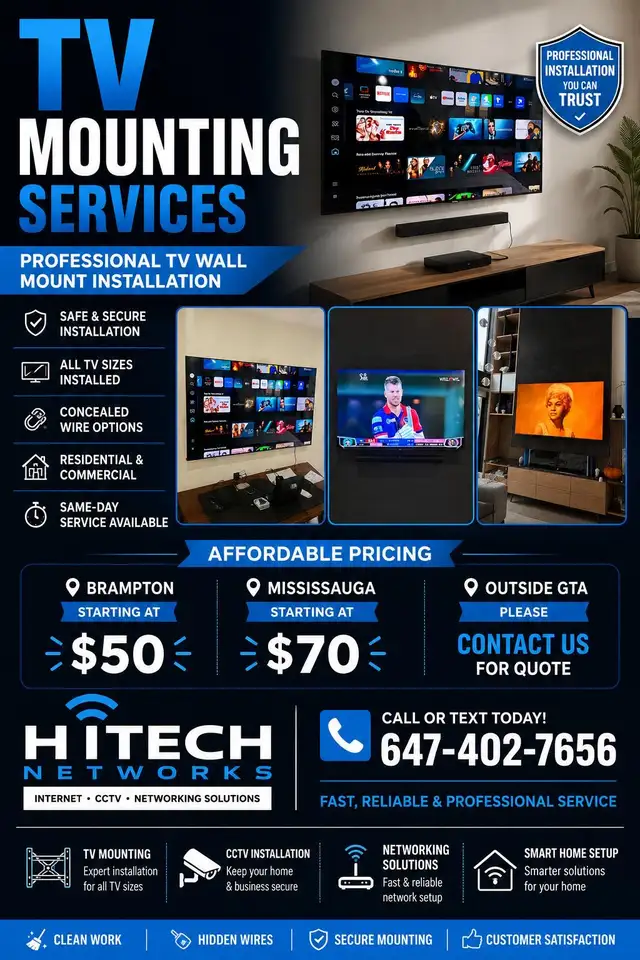 TV mounting Services