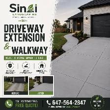 concrete driveway extension