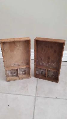 VINTAGE WOOD TRAYS