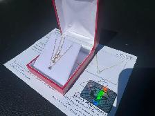 #852 -18", 18kt Yellow Gold, 1/3ct Diamond Necklace w/ Appraisal - Photo 2