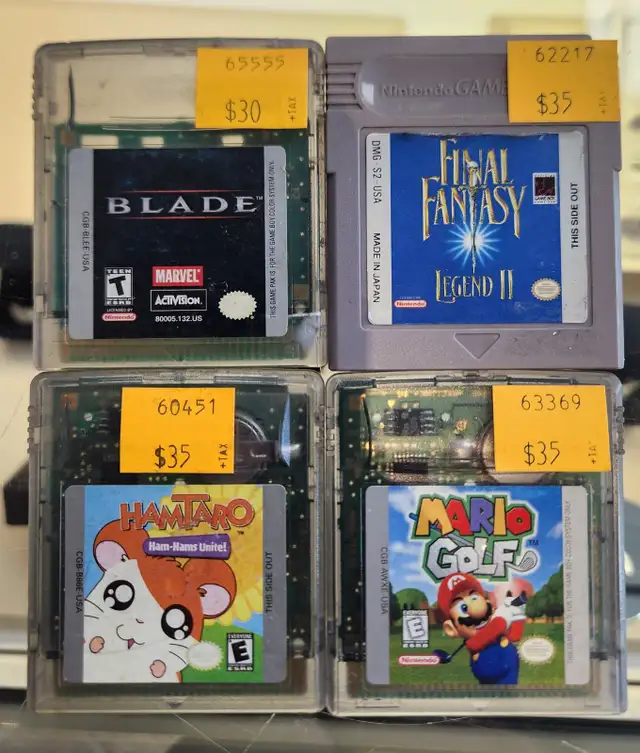 Nintendo Gameboy Color / Advance Games: Mario, Zelda, Tetris...