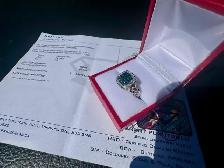 #865 - 925 Sterling Silver, Blue Diamond Ring, Size 8 - Photo 3
