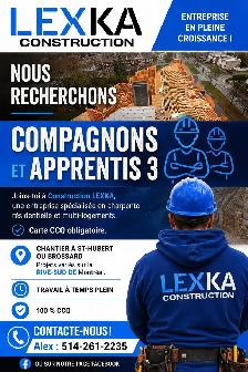 Emplois charpentier menuisier