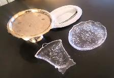 Metal and Glass Trays ( 4 pieces ) - Photo 2