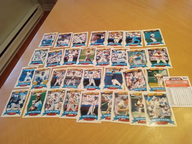 Carte Baseball Ames 20/20 Topps 1989 All Star33 cartes200626-176