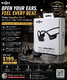 Shokz OpenRun Pro 2 – Bone Conduction Sports Headphones