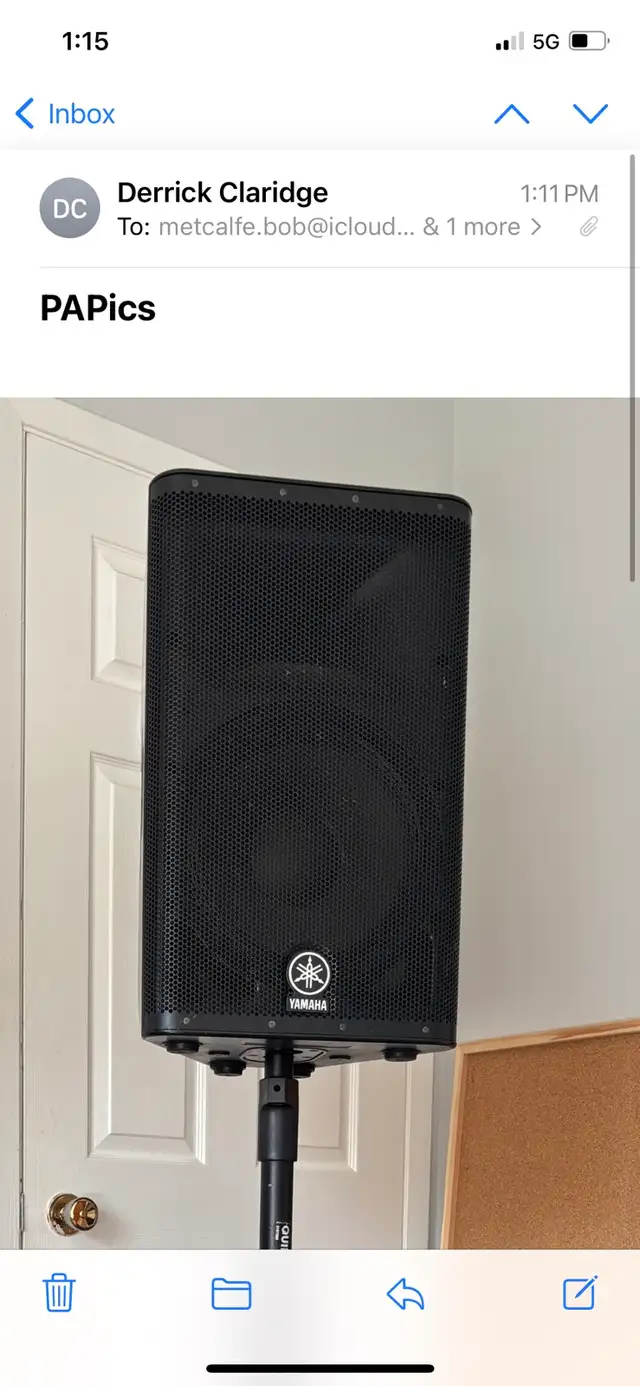 Yamaha DXR12 and DXS12.