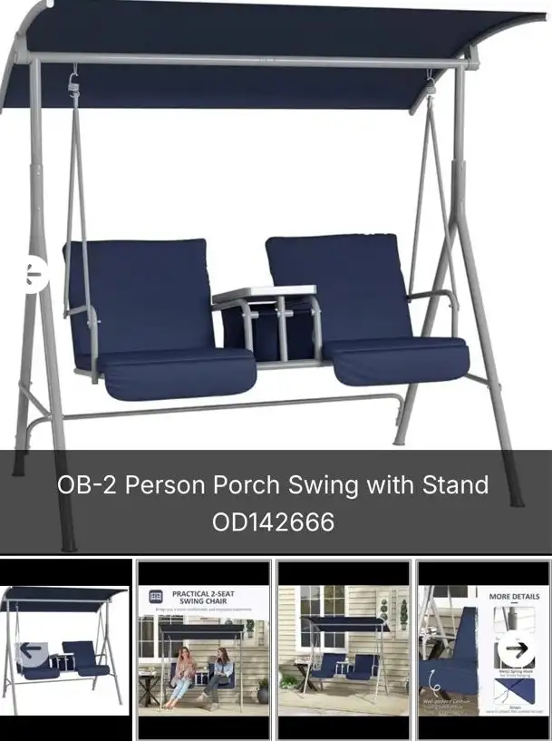 OB- 2 Person Porch Swing with Stand OD142666