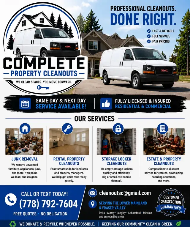 Complete Property Cleanouts | Junk Removal | Estate & Rental