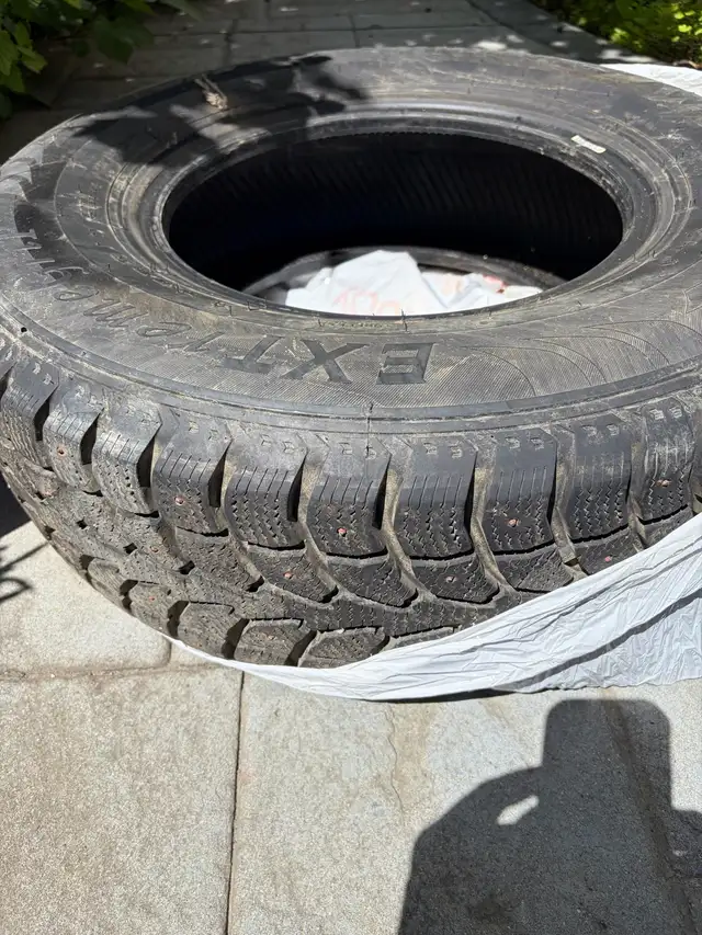 Studded tires and on brand new spare