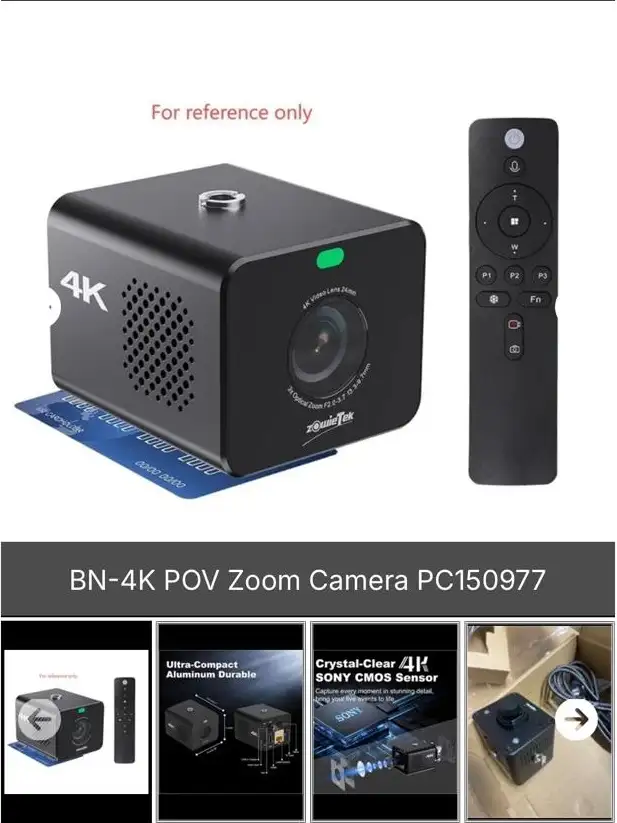 BN- 4K POV Zoom Camera PC150977
