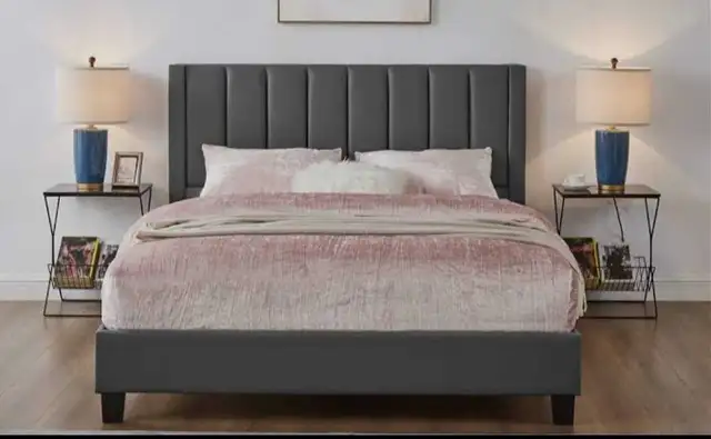 King size bed frame with mattress