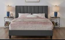 King size bed frame with mattress